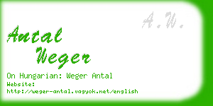 antal weger business card